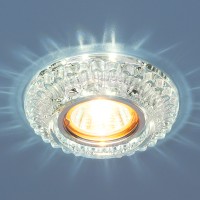 Встраиваемый точечный светильник с LED подсветкой 7247 MR16 CL прозрачный