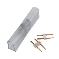 Переходник для одностороннего светодиодного гибкого неона LS001 220V 5050 RGB (10 шт.) PSL-02