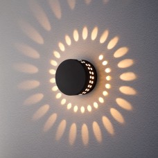 Arkada черный уличный настенный светодиодный светильник 1585 TECHNO LED