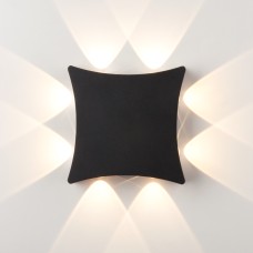 Уличный настенный светодиодный светильник Чёрный 1631 TECHNO LED