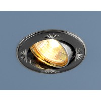 Светильник точечный поворотный 104A MR16 GU/SL черный/серебро