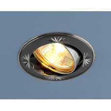 Светильник точечный поворотный 104A MR16 GU/SL черный/серебро