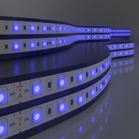 Светодиодная лента Лента светодиодная 24V 14,4W 60Led 5050 IP65 синий, 5м Светодиодная лента Лента светодиодная 24V 14,4W 60Led 5050 IP65 синий, 5м