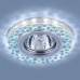 Встраиваемый точечный светильник с LED подсветкой 2194 MR16 SL/BL зеркальный/голубой