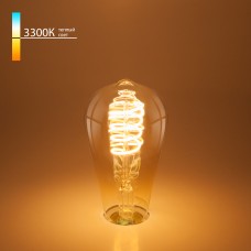 Филаментная светодиодная лампа ST64 8W 3300K E27 (тонированная) BLE2717 Филаментная светодиодная лампа ST64 8W 3300K E27 (тонированная) BLE2717