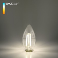 Филаментная светодиодная лампа Свеча 9W 6500K E14 (CW35 прозрачный) BLE1440 Филаментная светодиодная лампа Свеча 9W 6500K E14 (CW35 прозрачный) BLE1440