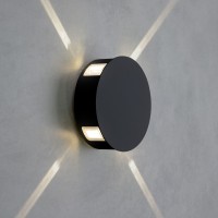 Beam черный уличный настенный светодиодный светильник 1545 TECHNO LED