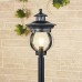 Barrel F черное золото уличный светильник на столбе IP44 GL 1025F