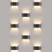 Twinky trio серый уличный настенный светодиодный светильник 1551 TECHNO LED