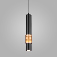 Накладной потолочный светильник DLN001 MR16 9W 4200K черный матовый/золото