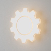 Gear M LED белый Настенный светодиодный светильник MRL LED 1095
