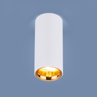Накладной потолочный светодиодный светильник DLR030 12W 4200K белый матовый/золото