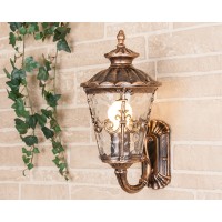 Diadema U черное золото уличный настенный светильник GLYF-8046U