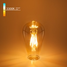 Филаментная светодиодная лампа ST64 6W 3300K E27 (тонированная) BLE2707 Филаментная светодиодная лампа ST64 6W 3300K E27 (тонированная) BLE2707