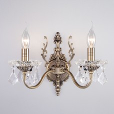 Бра с хрусталем 3281/2 античная бронза / прозрачный хрусталь Бра с хрусталем 3281/2 античная бронза / прозрачный хрусталь