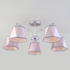 Потолочная люстра с абажурами 60076/5 хром