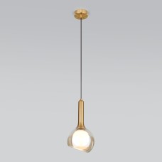 Подвесной светильник со стеклянным плафоном 50188/1 янтарный