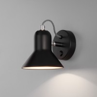 Настенный светильник с выключателем 20083/1 черный/хром Настенный светильник с выключателем 20083/1 черный/хром