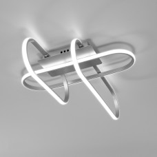 Потолочный светодиодный светильник с пультом управления 90139/3 матовое серебро