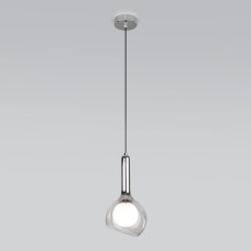 Подвесной светильник со стеклянным плафоном 50188/1 хром