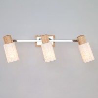 Спот 20029/3 хром / светлое дерево