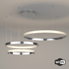 Светодиодная люстра с управлением по Wi-Fi 90275/3 хром Светодиодная люстра с управлением по Wi-Fi 90275/3 хром