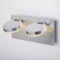 Светодиодный настенный светильник с поворотными плафонами 20004/2 алюминий