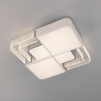 Потолочный светодиодный светильник с пультом управления 90182/1 белый/серебро Потолочный светодиодный светильник с пультом управления 90182/1 белый/серебро