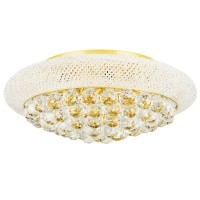 704092 (MX 300021-9) Люстра потолочная MONILE 9х40W E14 24K ЗОЛОТО (в комплекте)