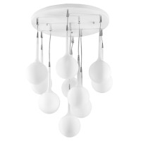 803100 (MC2081-10) Люстра GLOBO 10х40W G9 БЕЛЫЙ/СЛОНОВАЯ КОСТЬ (в комплекте)