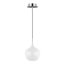 803040 (MD2102-1W) Подвес PENTOLA 1х40W E14 ХРОМ/БЕЛЫЙ (в комплекте)