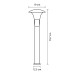 378747 (IVY701PSH0.8) Светильник ARROTO LED 6W 300LM ЧЕРНЫЙ 4000K IP55 (в комплекте)