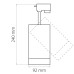 303262 Светильник для 1-фазного трека CANNO LED 35W 2240LM 45G БЕЛЫЙ 3000K IP20 (в комплекте)