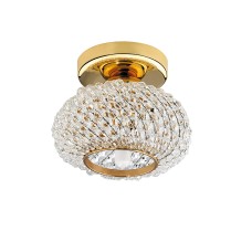 160302 Светильник MONILE TOP CR G9 ЗОЛОТО/ПРОЗРАЧНЫЙ (в комплекте)