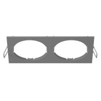 217529 Рамка INTERO 16 Double QUADRO СЕРЫЙ (в комплекте) 217529 Рамка INTERO 16 Double QUADRO СЕРЫЙ (в комплекте)