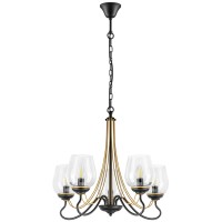 734057 (SD1355/5) Люстра BOLLA 5х40W E14 ЧЕРНЫЙ/ЗОЛОТО/ПРОЗРАЧНЫЙ (в комплекте) 734057 (SD1355/5) Люстра BOLLA 5х40W E14 ЧЕРНЫЙ/ЗОЛОТО/ПРОЗРАЧНЫЙ (в комплекте)