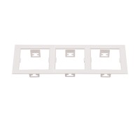 214536 Рамка DOMINO Triple QUADRO MR16 БЕЛЫЙ (в комплекте)
