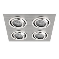 011604 Светильник SINGO X4 MR16/HP16 АЛЮМИНИЙ ХРОМ (в комплекте)