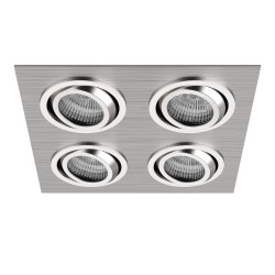 011604 Светильник SINGO X4 MR16/HP16 АЛЮМИНИЙ ХРОМ (в комплекте)