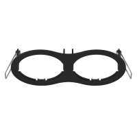 217627 Рамка INTERO 16 Double ROUND ЧЕРНЫЙ (в комплекте) 217627 Рамка INTERO 16 Double ROUND ЧЕРНЫЙ (в комплекте)