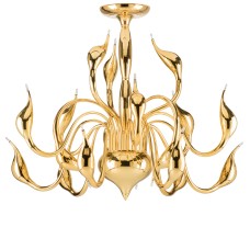 751182 (MX8098-18A) Люстра потол Cigno collo 18х20W G4 ЗОЛОТО (в комплекте)