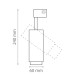 215447 Светильник для 3-фазного трека FUOCO LED 15W 950LM 5-60G ЧЕРНЫЙ 4000K IP20 (в комплекте)