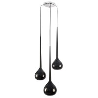 808237 (MD2128А-3BL) Подвес FORMA 3х40W E14 ЧЕРНЫЙ (в комплекте)