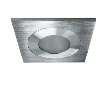 212180 Светильник LEDDY QUAD LED 3W 240LM АЛЮМИНИЙ 3000K в стену в подрозетник с трансф(в комплекте)