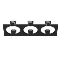 217537 Рамка INTERO 16 Triple QUADRO ЧЕРНЫЙ (в комплекте) 217537 Рамка INTERO 16 Triple QUADRO ЧЕРНЫЙ (в комплекте)