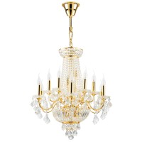 700162 (MD00071-16) Люстра подвесная CLASSIC 16х60W E14 ЗОЛОТО (в комплекте)