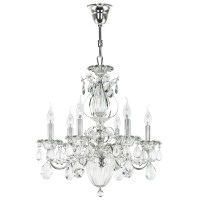 790064 (MD300026-6) Люстра SCHON 6x60W E14 Silver (в комплекте)