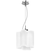 802111 (MD998-1) Подвес NUBI ONDOSO 1х40W E27 ХРОМ/БЕЛЫЙ ПОЛОСАТЫЙ (в комплекте)