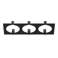 217837 Рамка INTERO 111 Triple QUADRO ЧЕРНЫЙ (в комплекте)