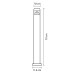 376707 (IVY-858PSH0.8) Светильник RAGGIO LED 6W 260LM ЧЕРНЫЙ 4000K IP55 (в комплекте)